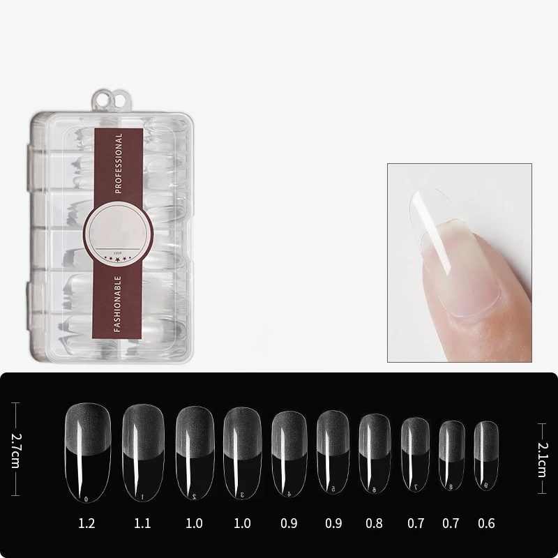 Wholesale High Quality  504 PCS Artificial Fingernails Private Label  Simple False Nail Tips With Box