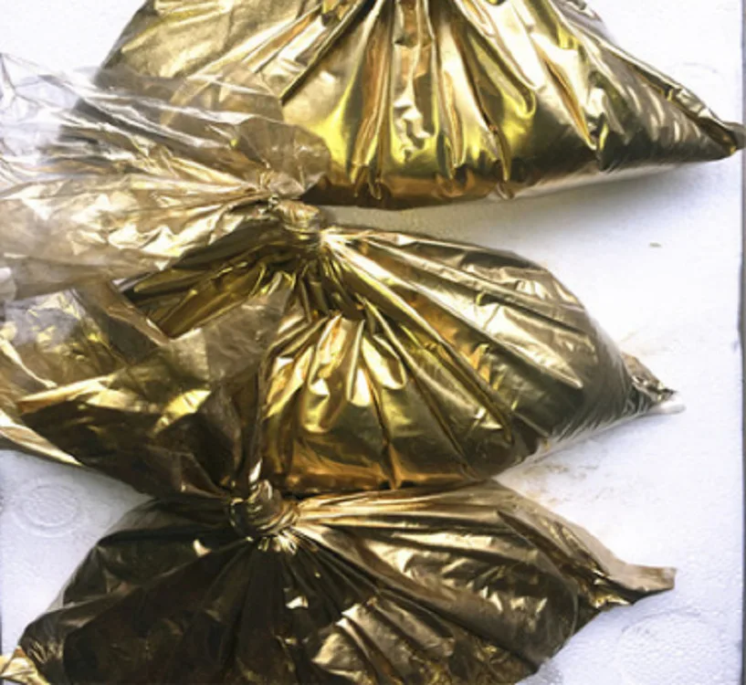 Оптовая продажа, Золотая пыль с эффектом металлик, бронзовый медный порошок для покраски