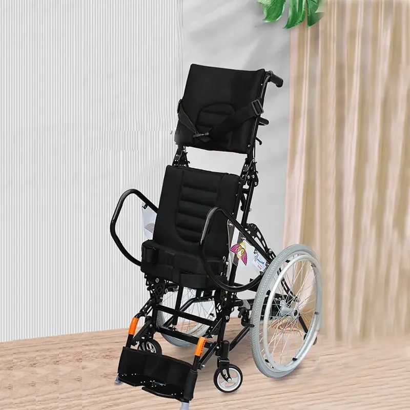 Manufacturer disabled standing paralysis equipment rehabilitation reclining wheelchair disabled With Wheels