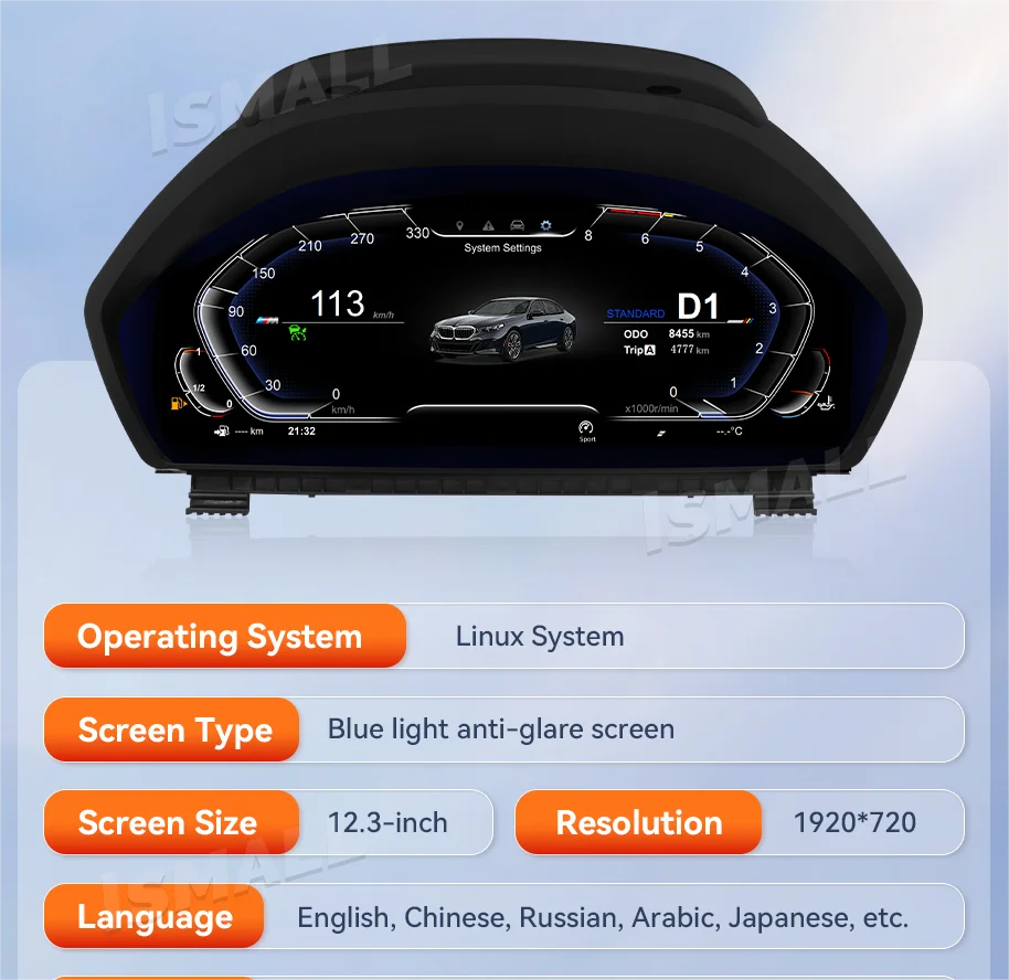 LCD Dashboard Digital Instrument Cluster panel for BWM X2 Series F39 X3 F25 X4 F26  LCD Speedometer Dashboard Cluster
