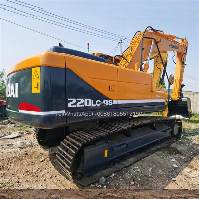 Original Used Excavator Machine Hyundai 220LC-9S 22Ton Trucks Used Backhoe Excavator Low Price Excavator Machine