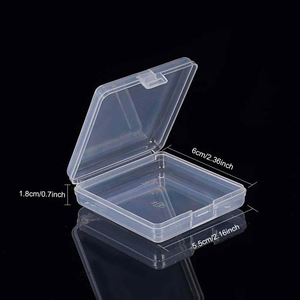 Smooth Ordinary Plastic Storage Box Use to Store Makeup Puff