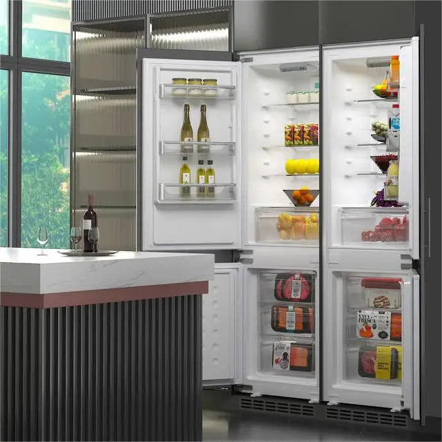 ZUNGUI BCD-232WQB Hot selling Built In Drawer Fridge Freezer Large Large Refrigerator Refrigerator