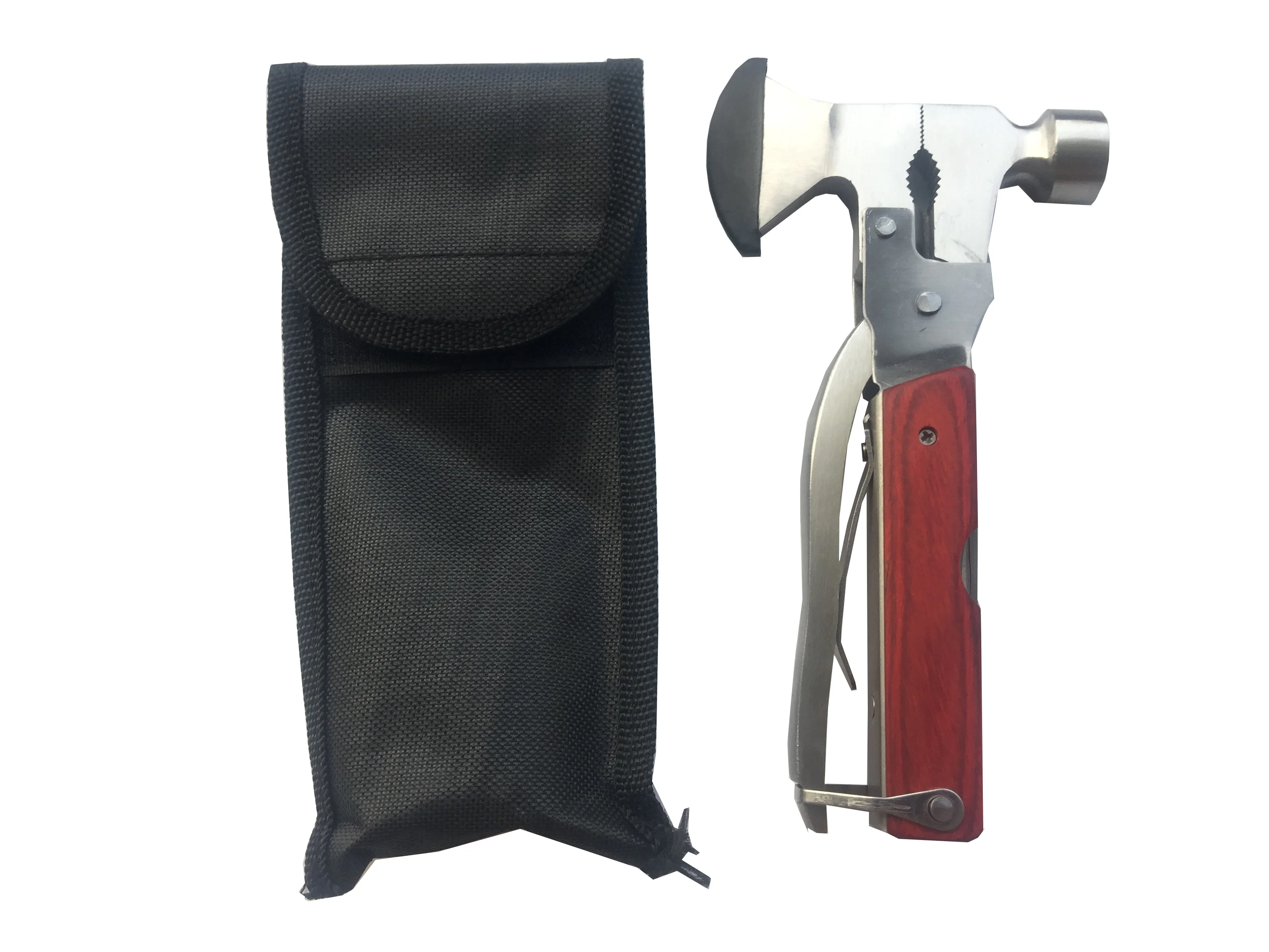 Stainless Steel outdoor multi-function Camping Survival Hammer Portable hammer multi tool