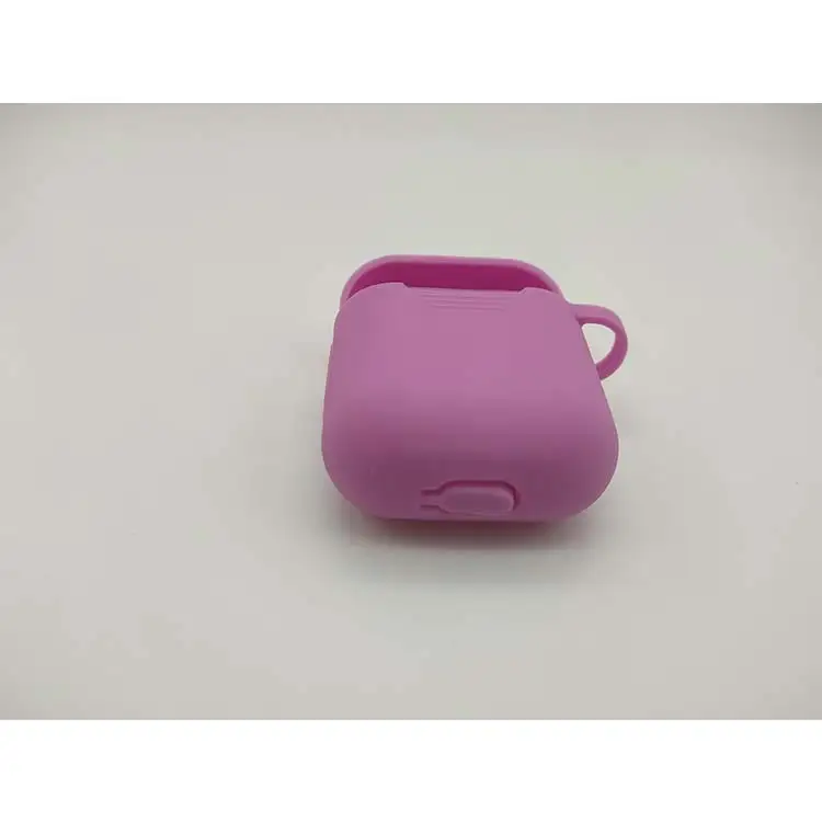 High quality pink 3D silicone protection headphone case with custom logo