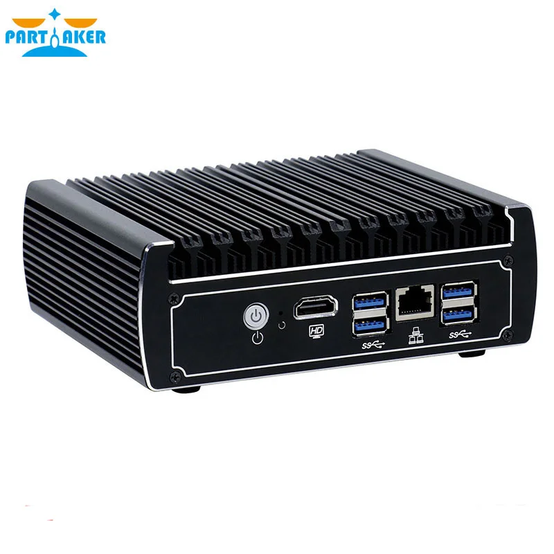 
Fanless Hardware Firewall Pfsense Mini PC Kaby Lake 3865U 3855U With 6*RJ45 LAN Firewall Router Support AES-NI 4*USB3.0 