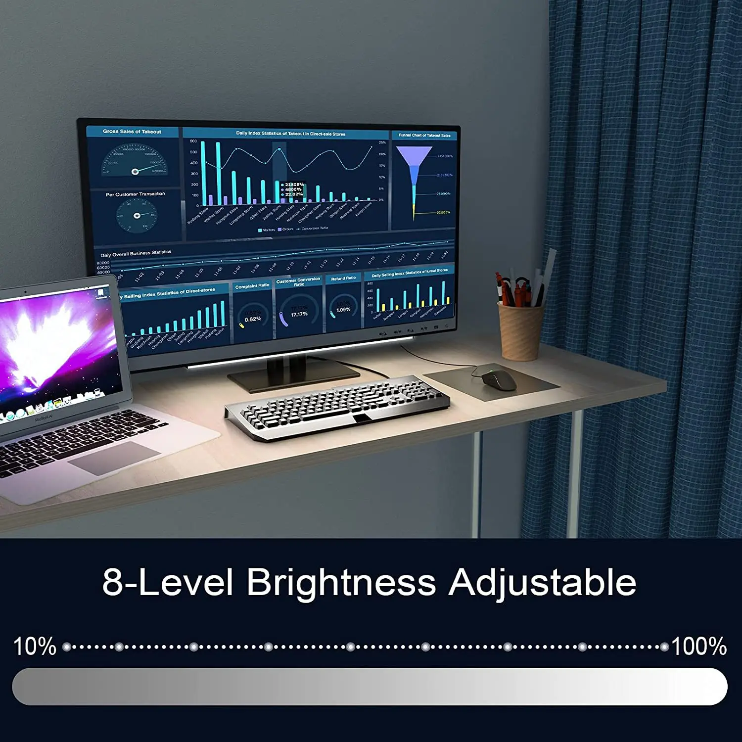 LED magical Bluetooth APP smart TV background light computer esports desktop light bar music atmosphere light