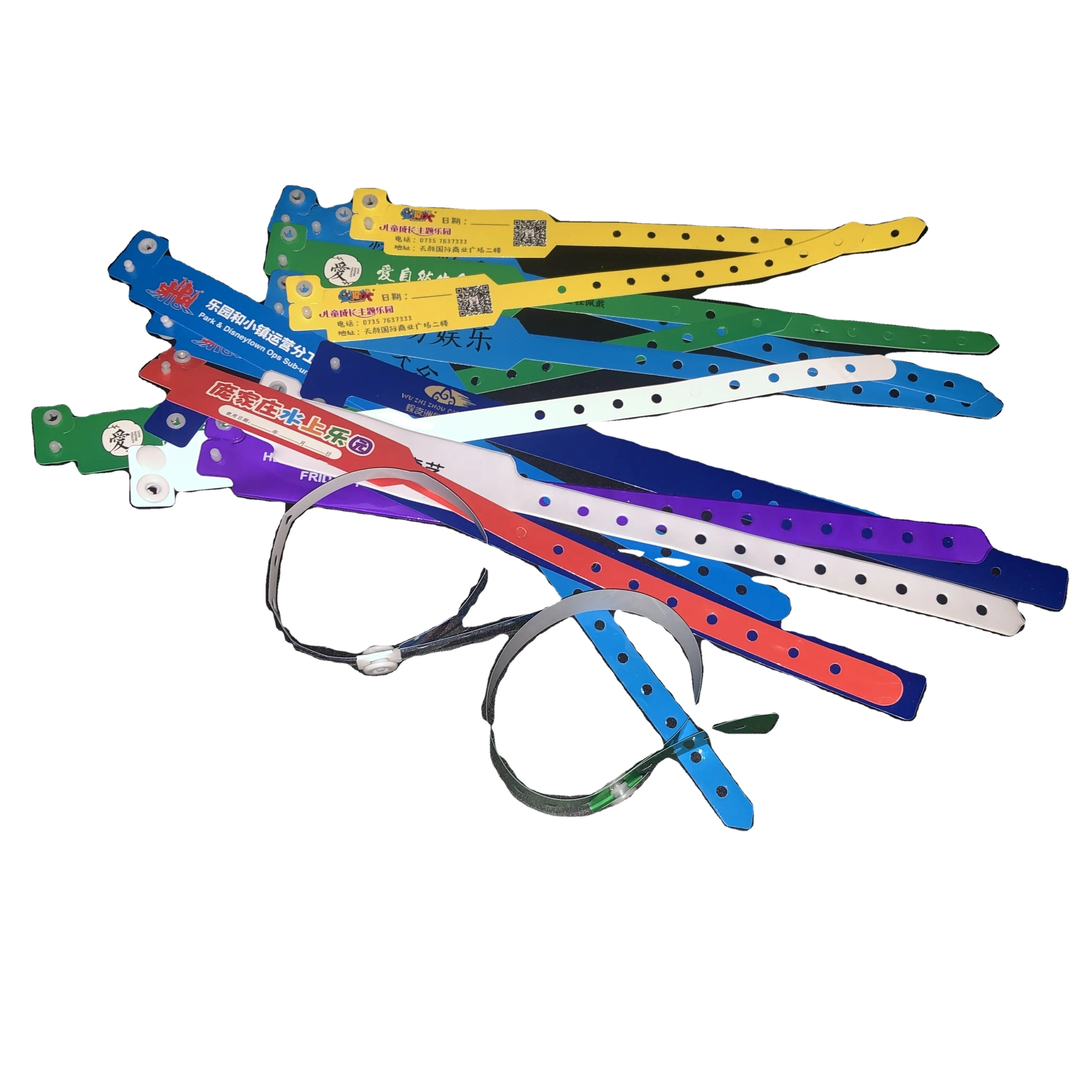 High Quality Transparent Fit For Event Project Plastic vinyl Pvc Wristbands pvc bracelet