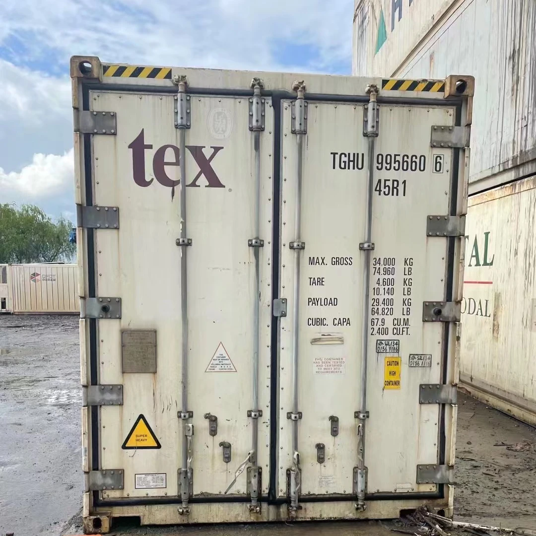 Used 40ft high cube reefer refrigerated container for sale