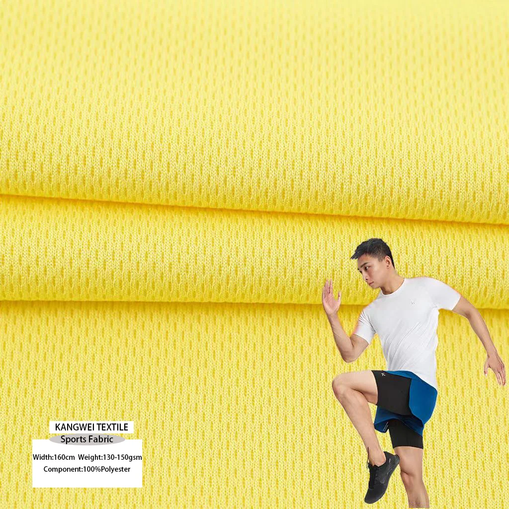 Polyester Fabric For Sports Jerseys Football Sportswear Bird Eye Mesh Fabric Wear Sportswear Outside For Men