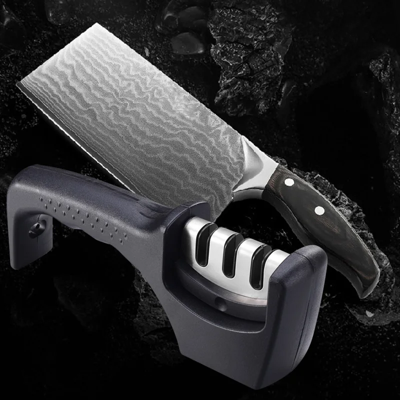 Home Kitchen Mini Stainless Steel Durable Manual Outdoor Handheld Knife Sharpener