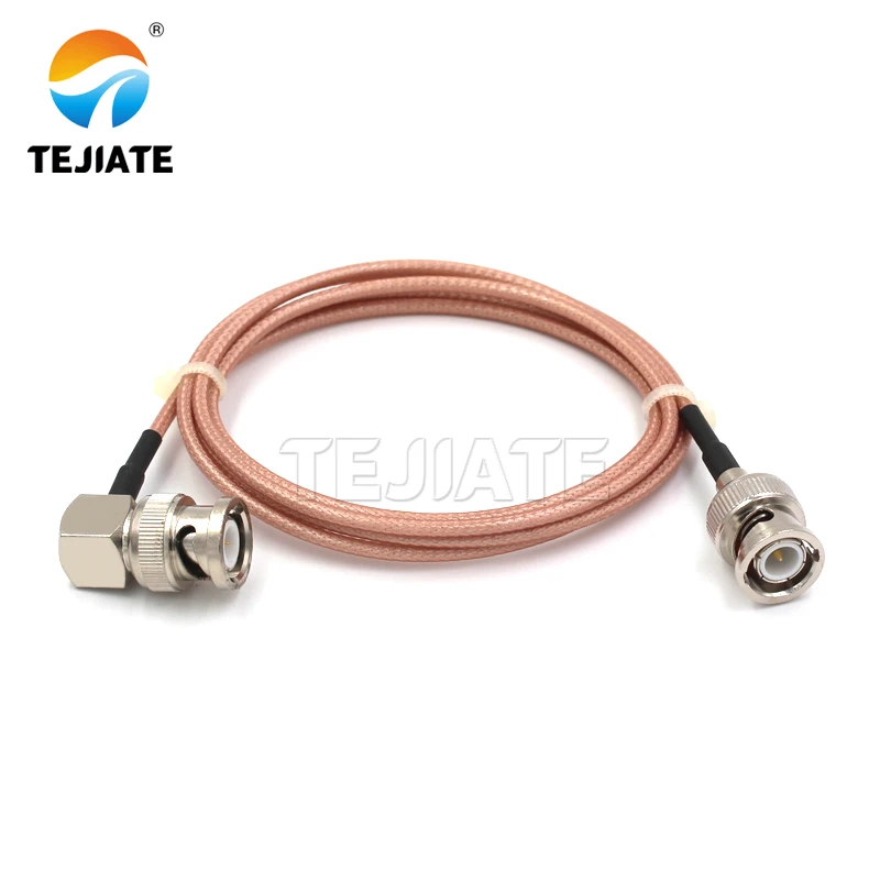 TJT Customizable RF coaxial BNC right angle male to BNC male Connector for RG316 cable extension cable Factory Price