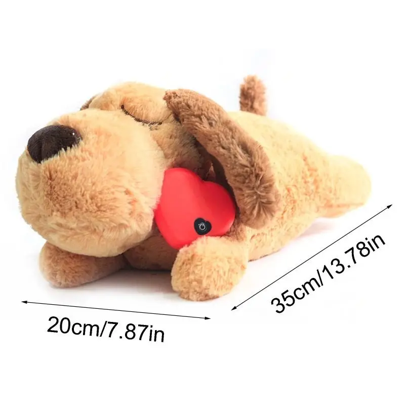 Plush Heartbeat puppy training toys Interactive relief sleep and anxiety hooks Chew pet toys
