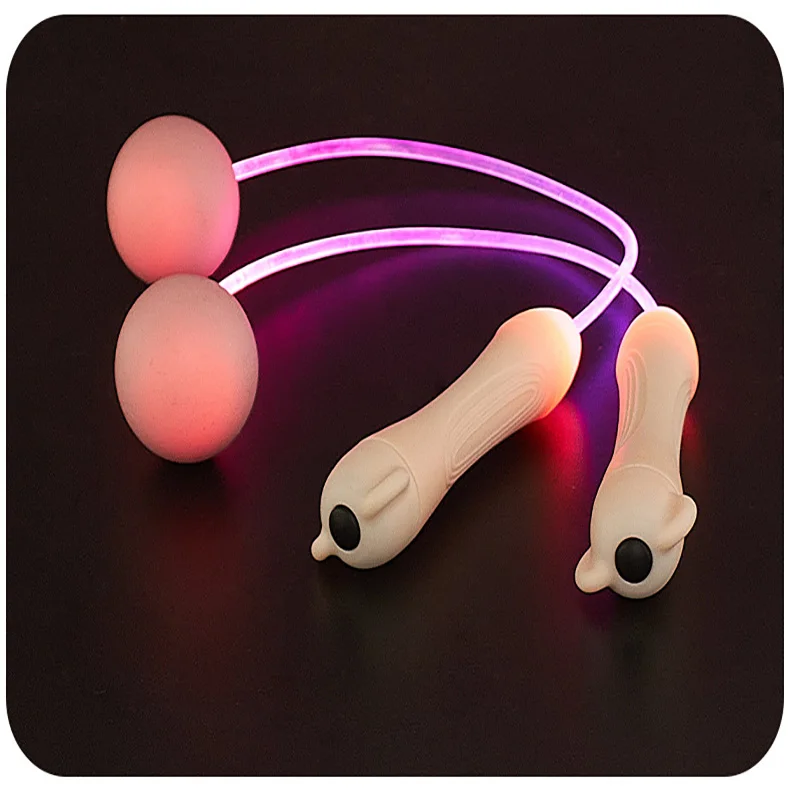 Light up Jump Ropes LED Skipping Random Color Kids Children Single Luminous Jump Skipping Ropes
