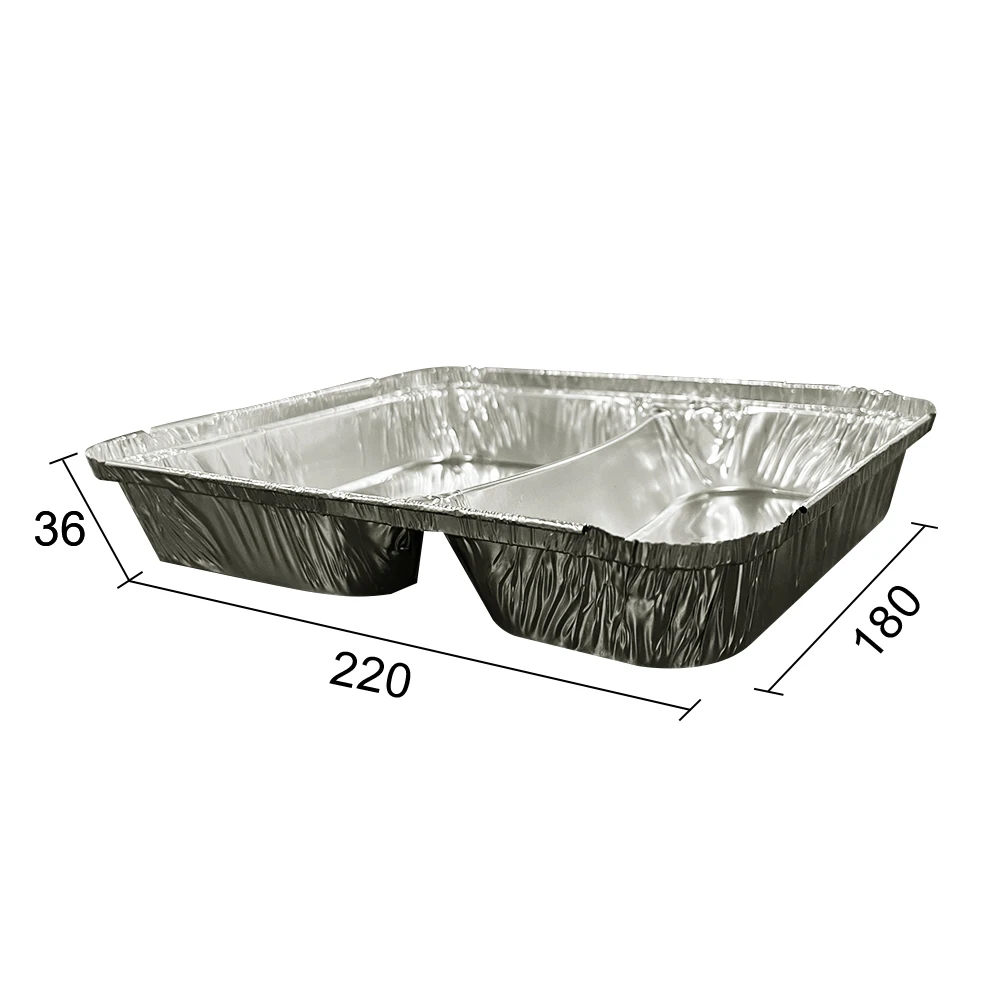 Disposable Tin Foil Dishes Catering Food Packaging Aluminium Foil Container Disposable Foil Tray
