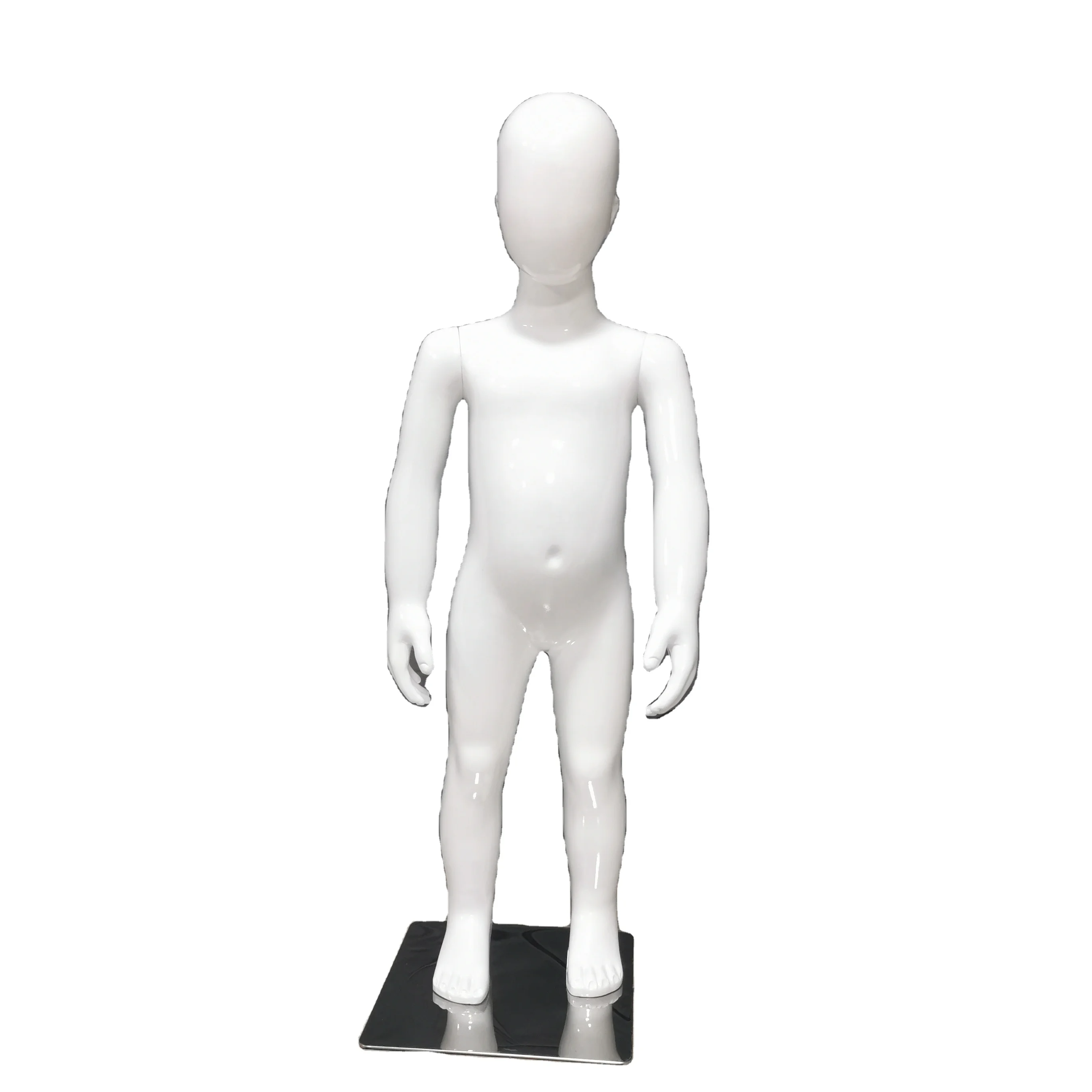 plastic white children mannequin for clothing display size dummy  flexible