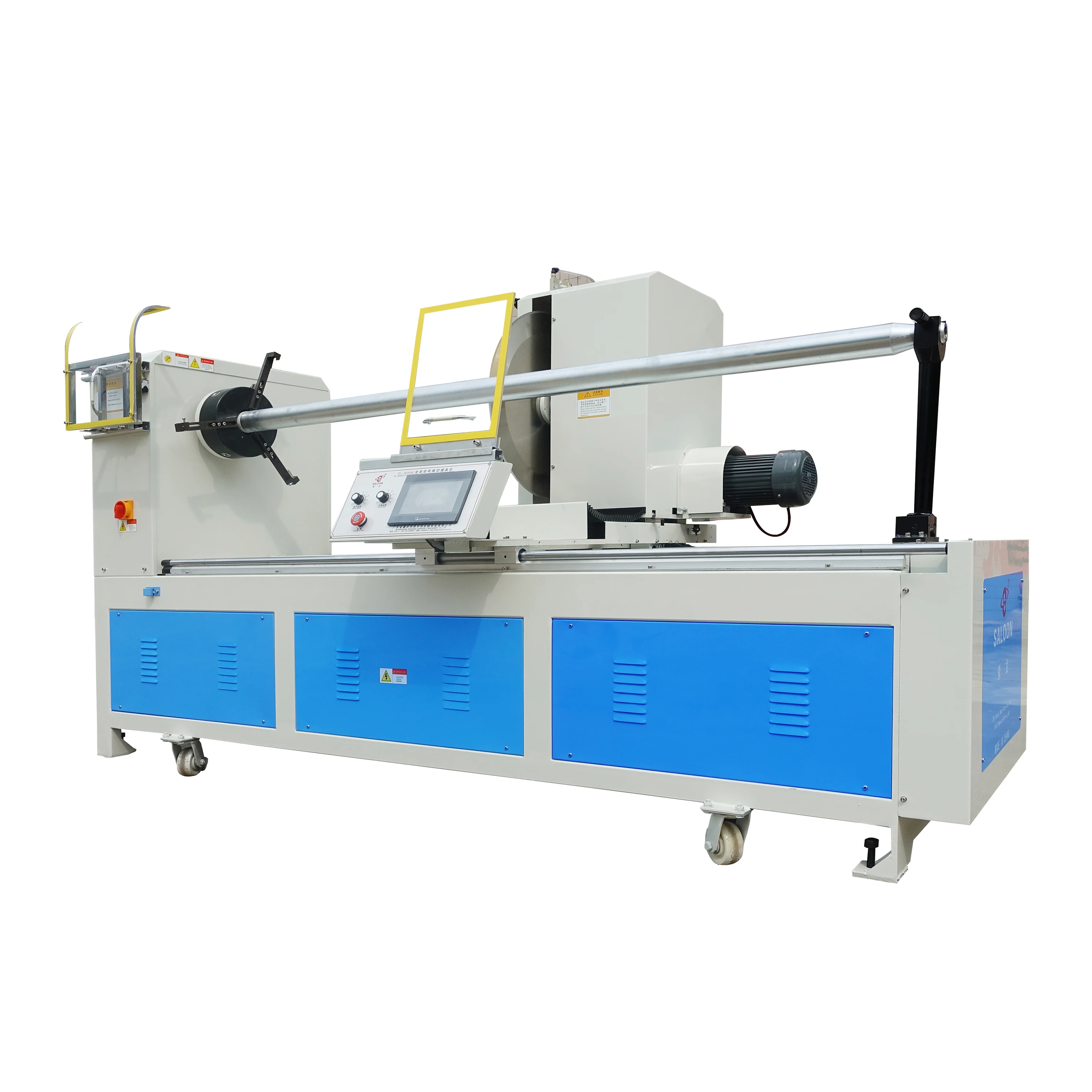 Large Diameter Non Woven Fabric Slitting Machine For Garment Manufacturer