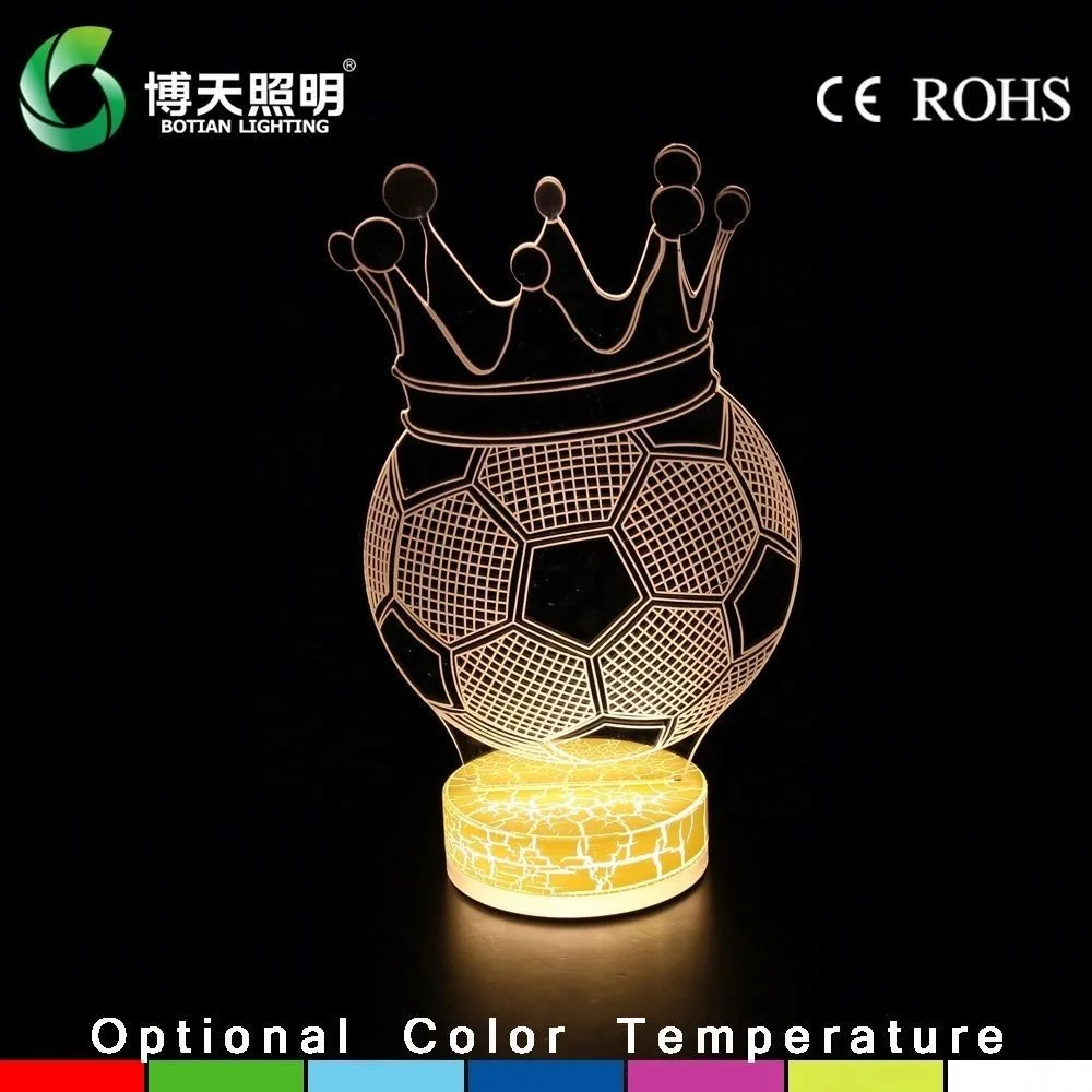High quality newest creative 3d acrylic desk led lamp