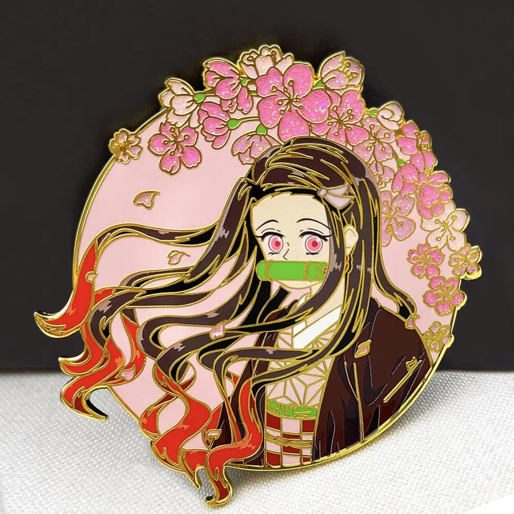 Manufacturer custom design anime metal lapel pin badge custom enamel pins
