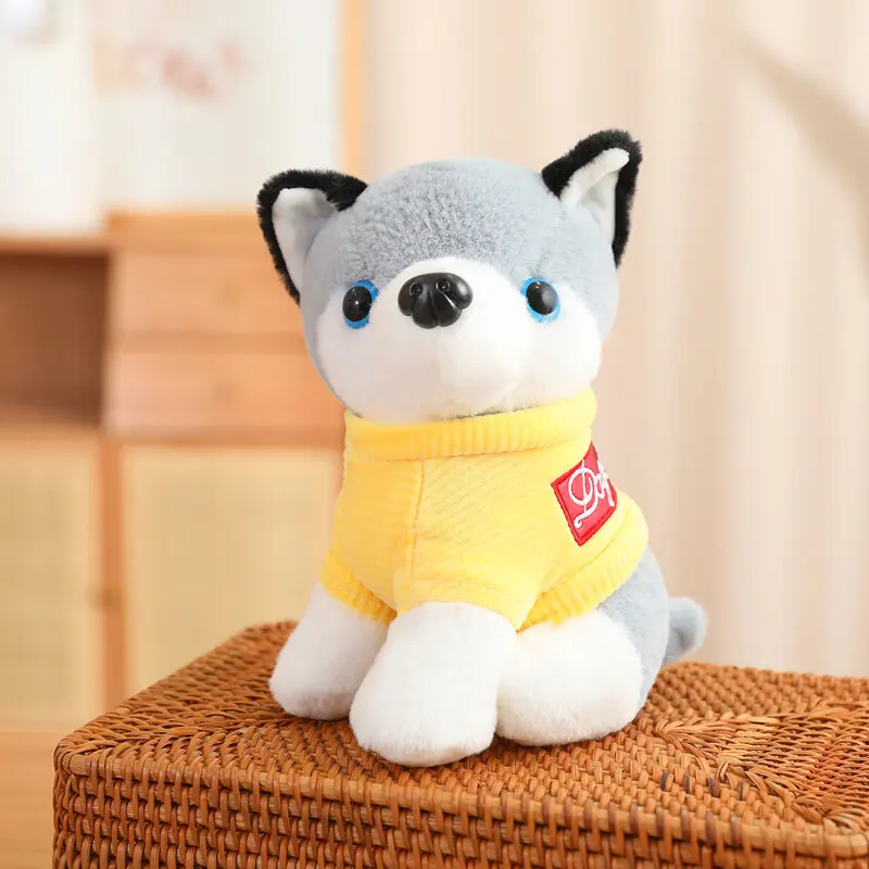 High Quality Super Soft Husky Dog Stuffed Animals Plush Toys For Kids Plushie Gifts