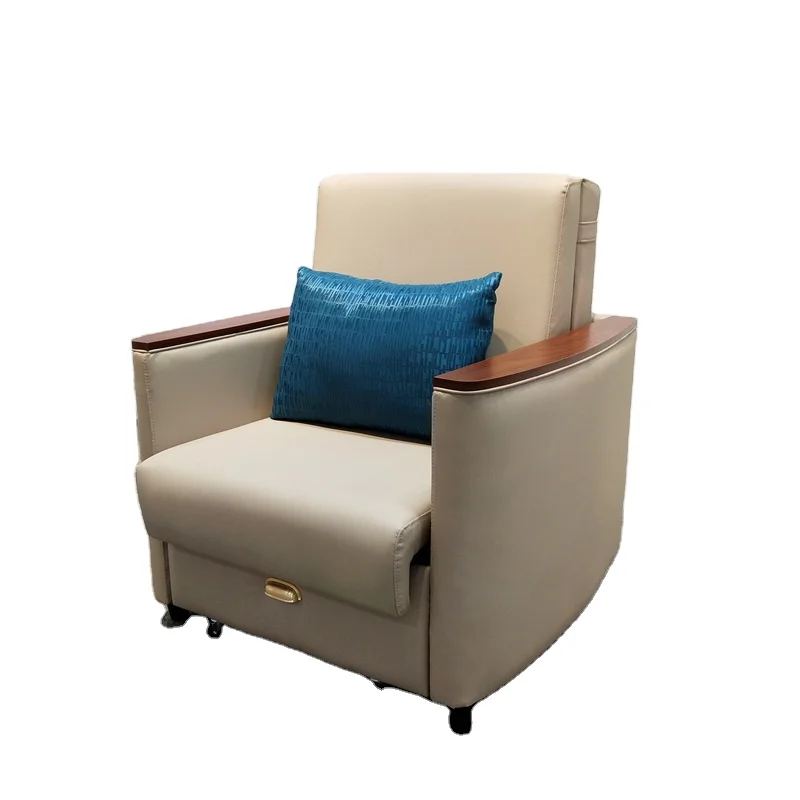 Living Room Simple Folding Single Sofa Bed Wholesale Sliding Fabric Function Sofa Custom Hospital Sofa Bed