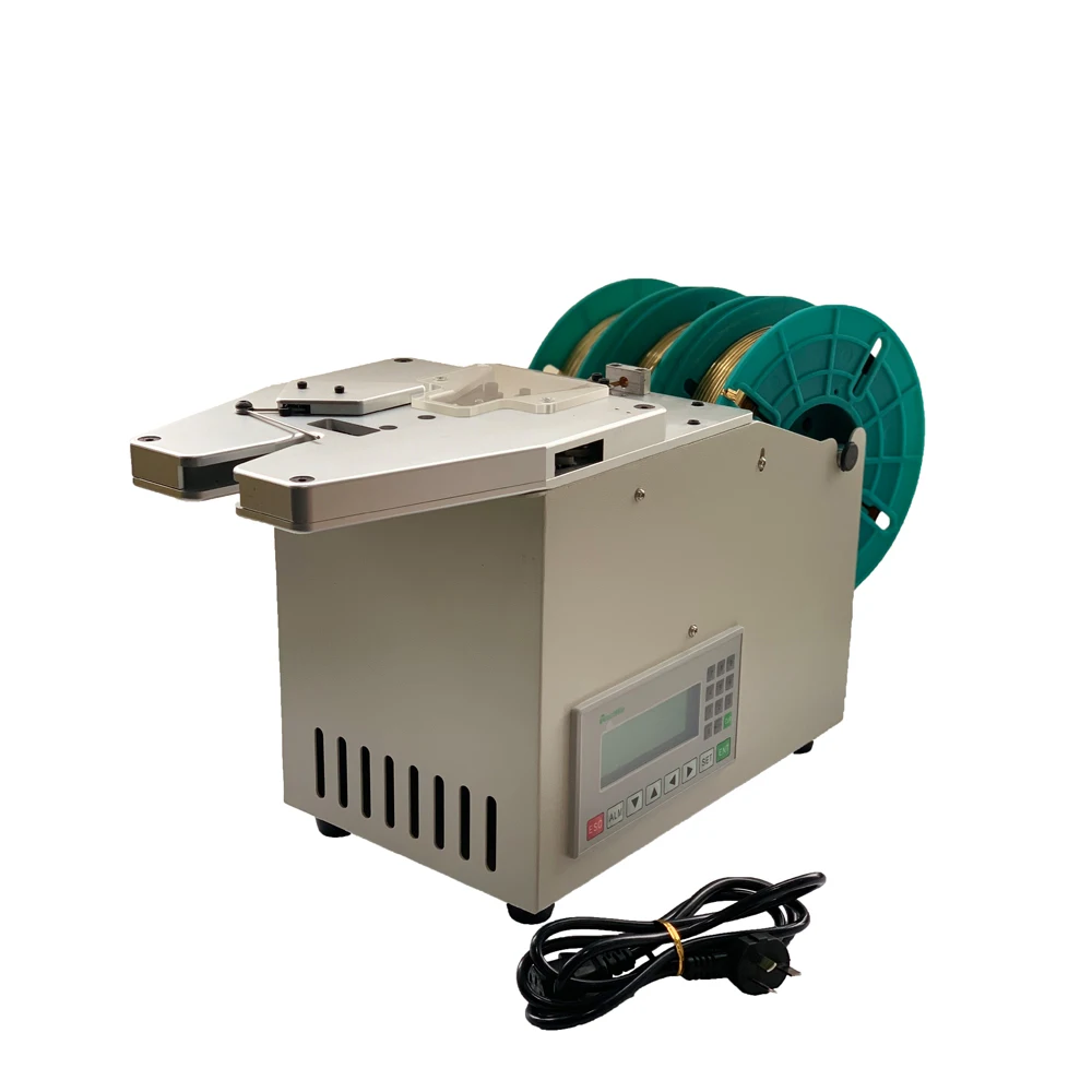 High quality semi-automatic twist tie machine for food packing/bread twist tie