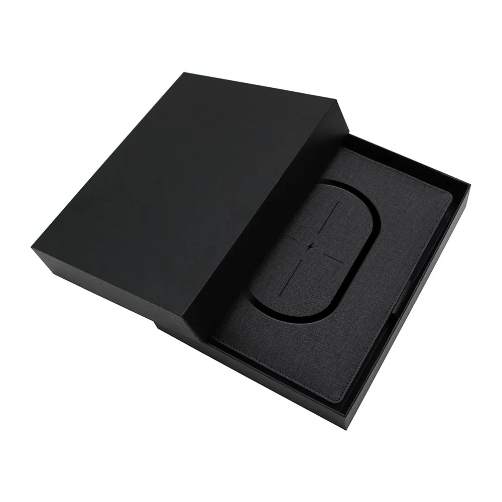 Luxury business smart notebook with pen Classic Agenda diary notebook with power bank and usb flash drive inteligents OEM gift