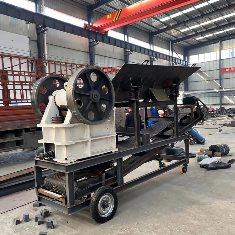 Complete quarry crushing machine, mobile granite limestone gravel jaw crusher, Factory price Aggregate rock stone crushing plant