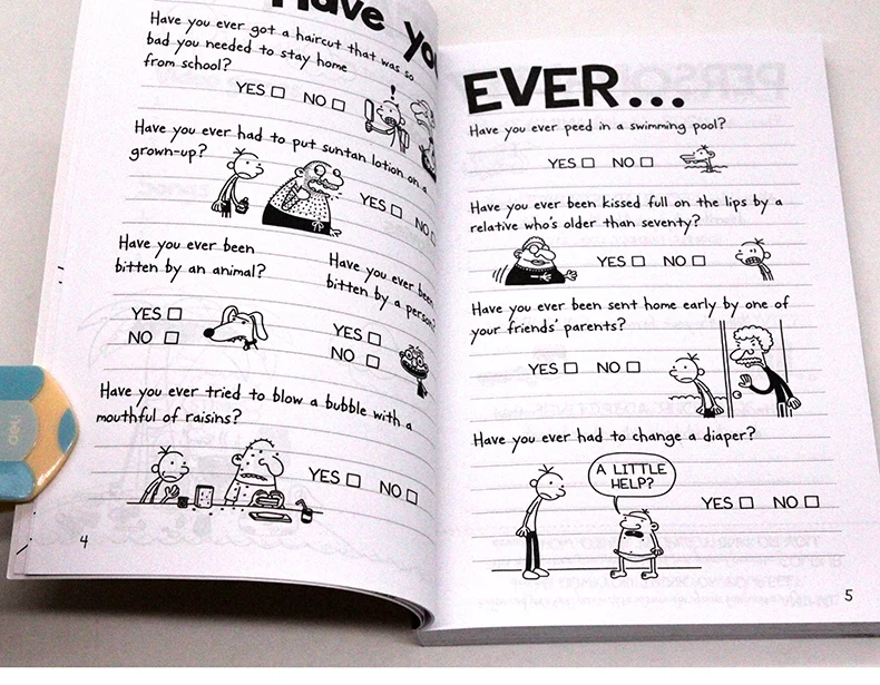 19 Books/Set English Picture Story Book Diary of a Wimpy Kid Comic Bridge Novel Children Daily Reading 6-12 Years