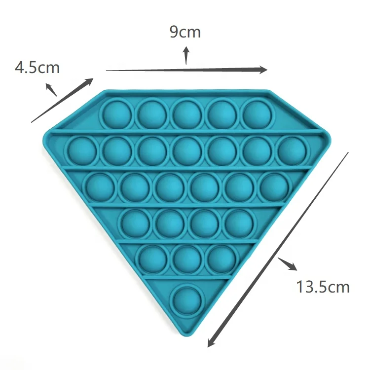 
Stress Reliever Extrusion Bubble Game Educational Playing Board Pure Compression push silicone sensory fidget toy 