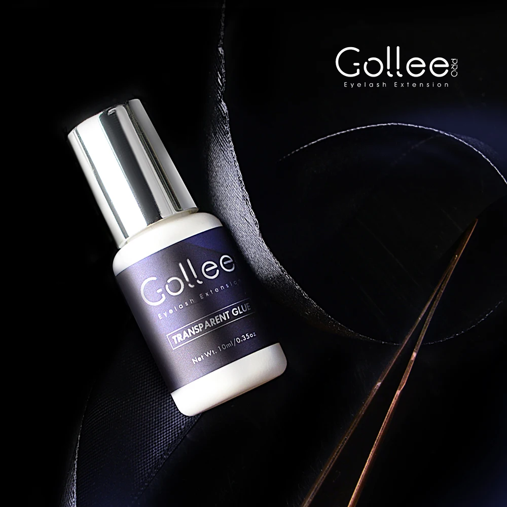 Gollee Special Purpose No Tears Top Korea Pigments Speed Professional Korean Medical Grade Bottle Clear Eyelash Extensions Glue