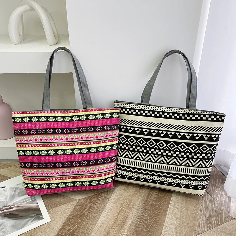 High Quality Custom Printed Fabric Tote Bag Recycled Grocery Shopping Bag