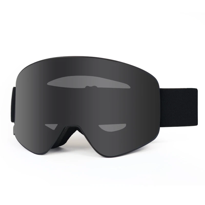 Manufacturer wholesale No brand logo Cylindrical lens magnetic ski goggles men women anti fog ski glasses snowboard snow goggles