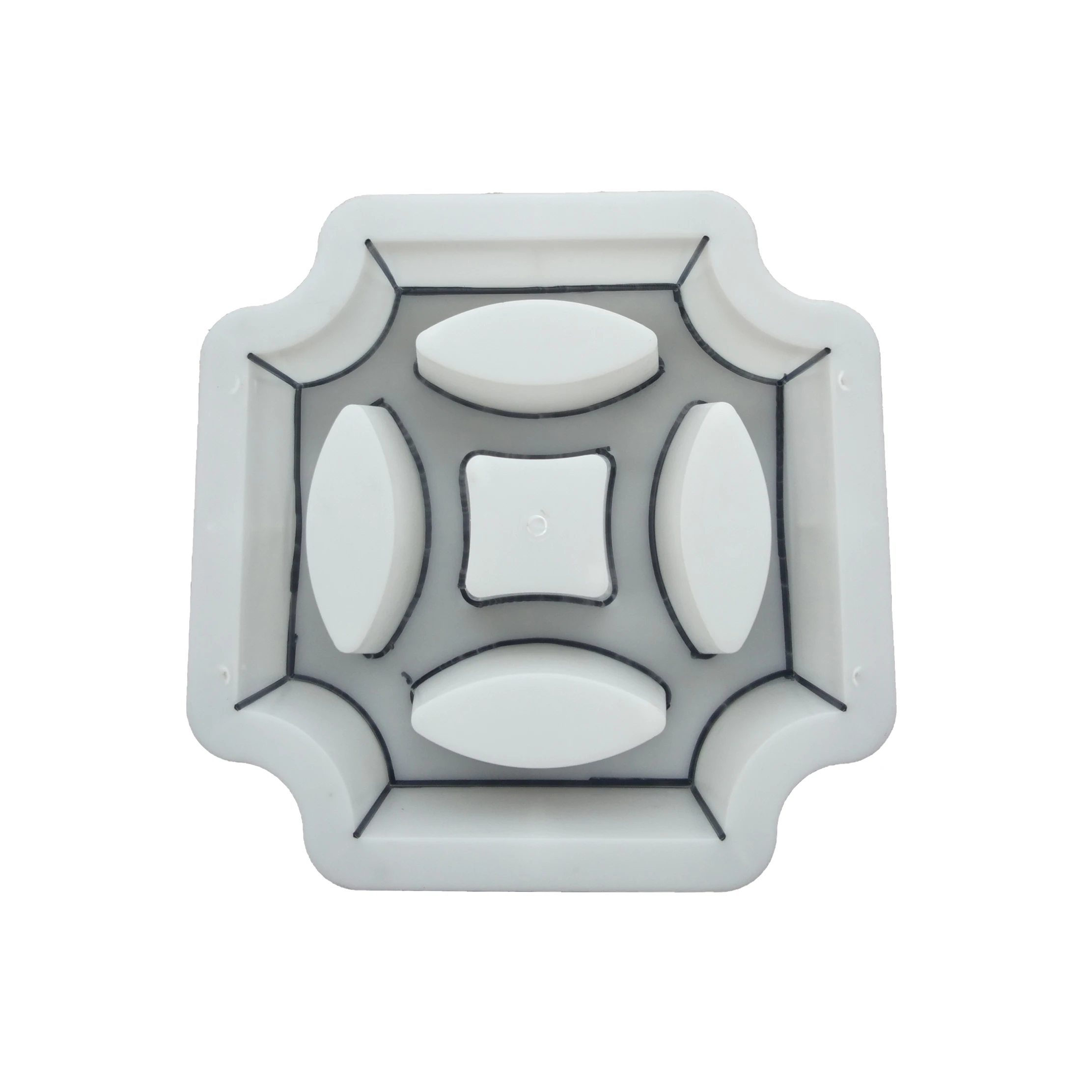 Unique design hot selling antique copper coin sunflower hollow flower window concrete injection plastic moulds