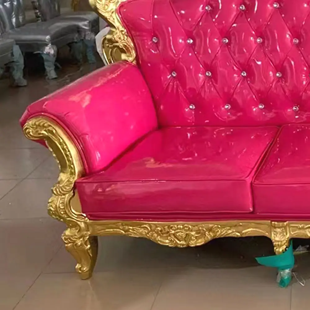Factory Direct Sales Wholesale High Standard King And Queen Chairs Throne Sofa Royal Sofa Luxury Wedding King Chair