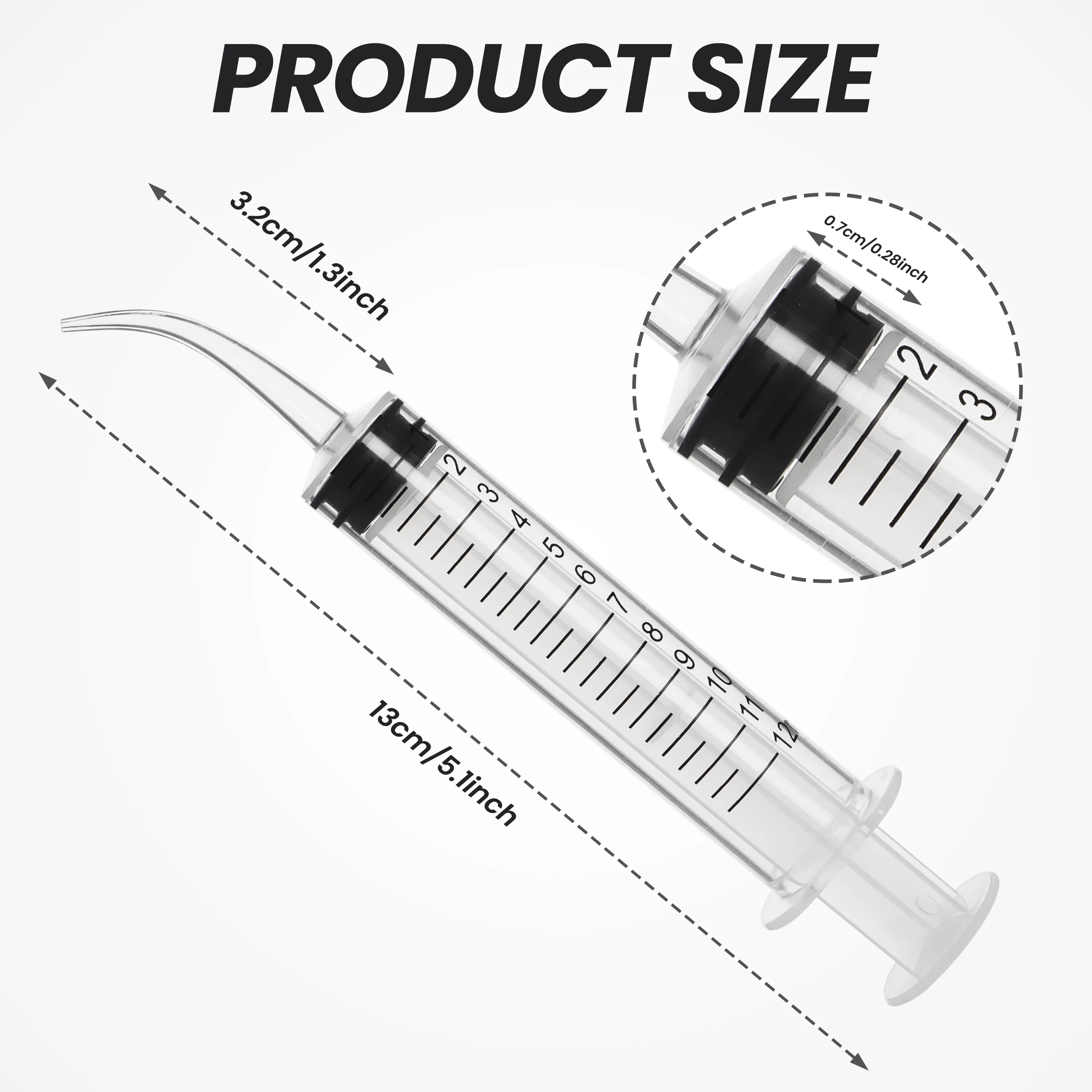 WEGO Dental Syringe Disposable Medical Plastic Sterile 1ml 2ml 3ml 5ml 6ml 10ml With Needle Curved Tip Cap For Baby Kid Baby OEM