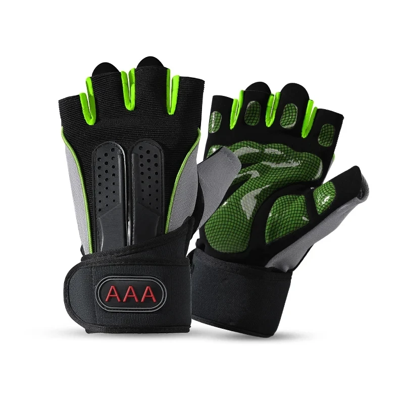 High quality weightlifting exercise cheap custom anti-slip sports fitness half finger gloves for couple