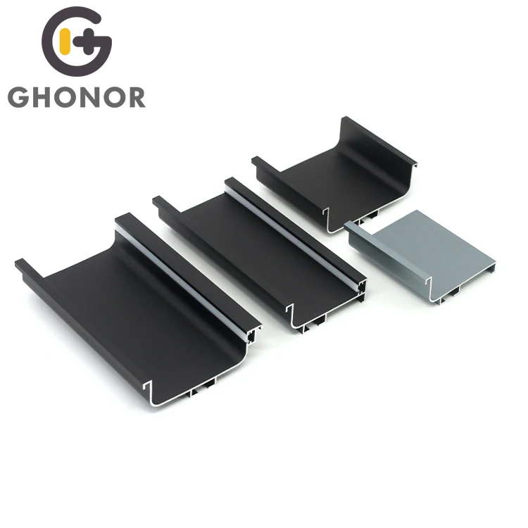 Aluminum Alloy Door Gola Cabinet Profile Golden Strips For Furnitures