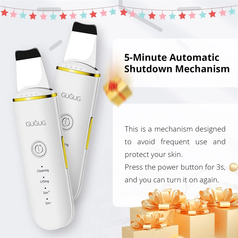 Новое поступление инструменты для ухода за кожей шпатель кожи глубокое очищение удаление черных точек очиститель пор ультразвуковой