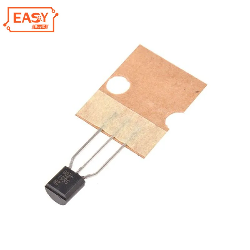 Оригинальный Силовые транзисторы NPN 2N5551 2N5551-TA TO-92 транзисторы со сквозным отверстием и триодов, 625 МВт 160V 600mA для общего назначения переключение применение