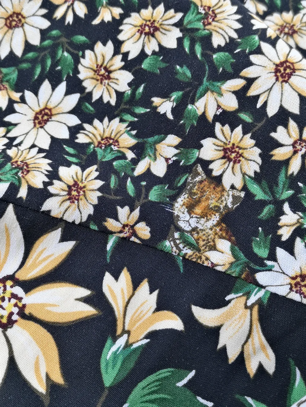 MEIDAO-1020509 Long Yellow Broken Floral Skirt With Shoulder-Straps