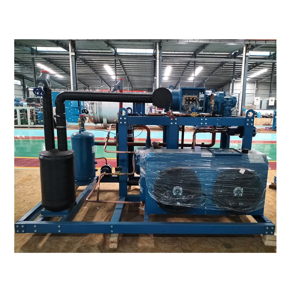 Конденсационный блок для морозильной камеры 3HP-10HP с воздушным охлаждением винтовые компрессорные блоки Энергоэффективные промышленных систем охлаждения