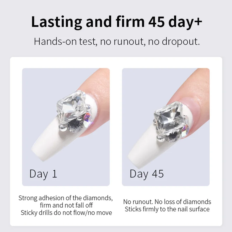 20g Drill Super Strong Adhesive Gel Solid Gel Nail Glue Solid Glue Nail Gel Glue