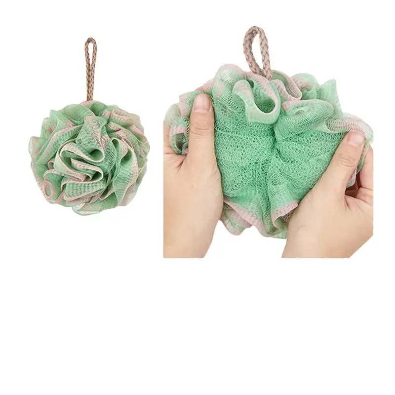 Shower Sponge Brush 2024 Cleaning Good Quality Flower Bathroom Double-Sided Bulk Hot Sale High Quality Net Electric Bath Sponge