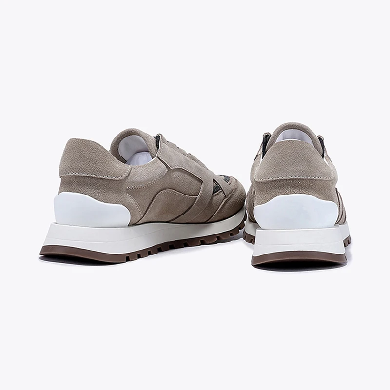 Высококачественная модная кожаная замшевая обувь в стиле ретро для бега Женская Роскошная Мужская Спортивная прогулок на открытом воздухе