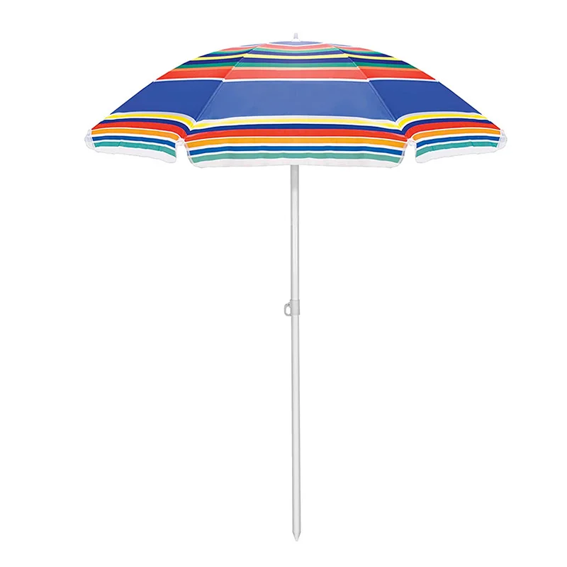 Uv Coated Oxford Outdoor Sun Parasol Sun Sea Umbrella Retractable Beach Umbrella