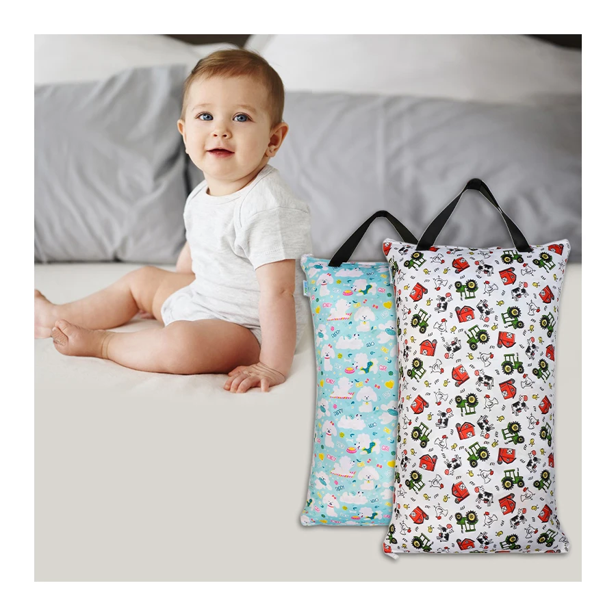 Different Sizes Clothes Storage Bag Reusable Diaper Bag Washable Waterproof Wetbag For Diapers
