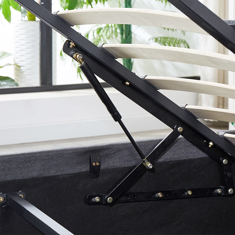 upholstery bed , malaysia furniture , platform tufted bed , Bedroom