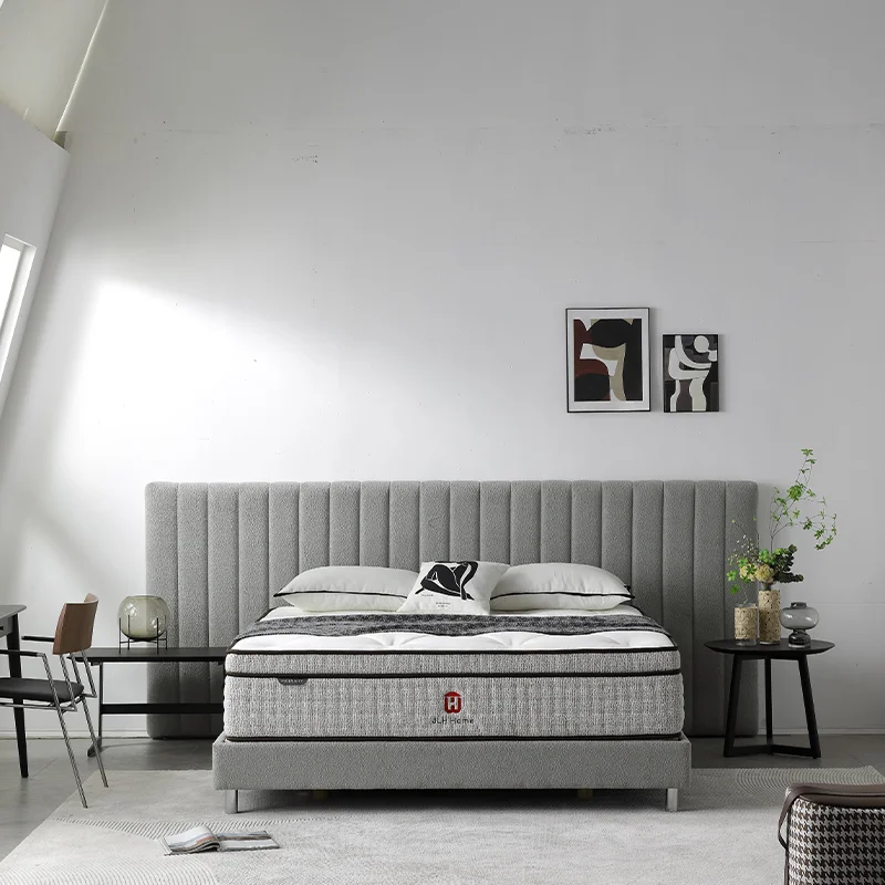 Handmade High Quality Latex Mattresses 5 Zone Pocket Spring King Size Bed