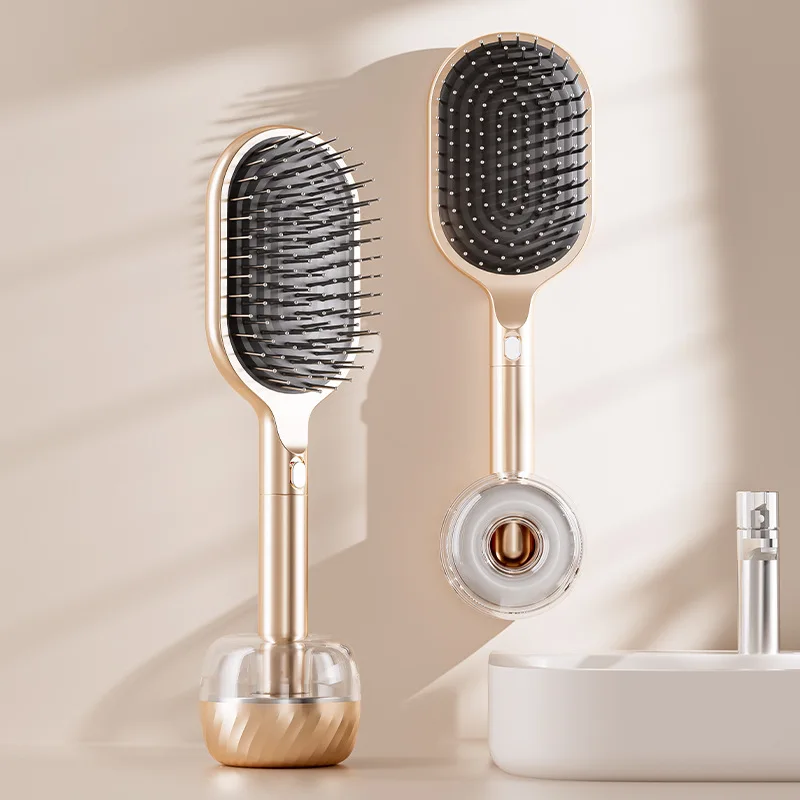 3D Air Cushion Massager Brush One-click Clean up Hair Loss Hairdressing Airbag Quick Self Cleaning Ladies Salon Hair Brush Set